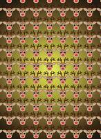 Festive Reindeer Pattern for Gift Wrap, Web Art, and Holiday Decor vector
