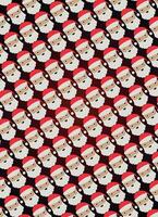 Santa Claus Christmas Pattern for Festive Backgrounds and Fabrics vector