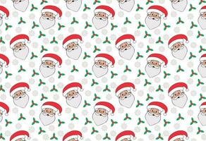 Santa Claus Christmas Pattern for Festive Backgrounds and Fabrics vector