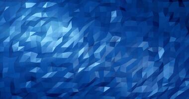 Abstract blue low poly triangular mesh background photo