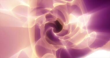 Abstract futuristic background of purple glowing energy waves and hi-tech magic lines photo