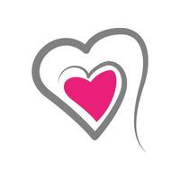 Heart concept logo design vector