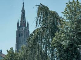 el antiguo ciudad de brujas en Bélgica foto