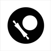 Rolling pin icon vector