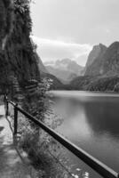 hiking near gosau in austria photo