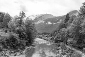 hiking near gosau in austria photo