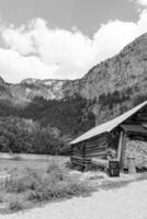 hiking near gosau in austria photo