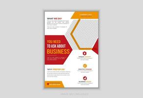 Corporate Business Flyer template layout design. vector