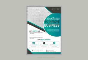 Corporate Business Flyer template layout design. vector