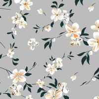 floral abstract pattern suitable for textile and printing needs vector