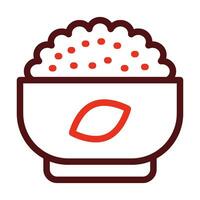Carbohydrates Vector Thick Line Two Color Icons For Personal And Commercial Use.