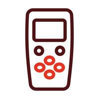 Physio Electric Machine Vector Thick Line Two Color Icons For Personal And Commercial Use.