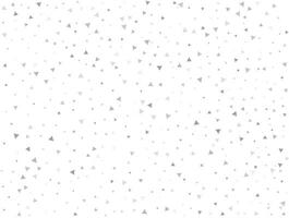 Luxury Light silver Triangular glitter confetti background. White festive texture vector