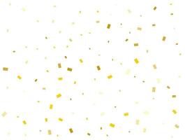 Golden Rectangles Confetti Background. Vector illustration