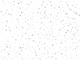 Luxury Light silver Triangular glitter confetti background. White festive texture vector