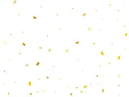Golden Rectangles Confetti Background. Vector illustration