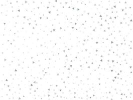 Luxury Light silver Triangular glitter confetti background. White festive texture vector