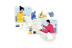 Let Is Write Content Together vector