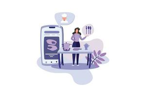 Cooking App Onboarding App Screens vector