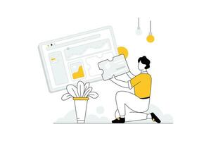 Software Integration Vectors Illustration Flat
