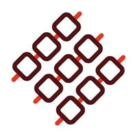 Marshmallow Vector Thick Line Two Color Icons For Personal And Commercial Use.