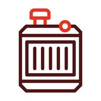Radiator Vector Thick Line Two Color Icons For Personal And Commercial Use.