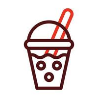 Smoothie Vector Thick Line Two Color Icons For Personal And Commercial Use.