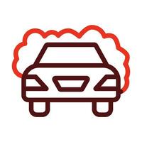 Car Wash Vector Thick Line Two Color Icons For Personal And Commercial Use.