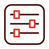 Adjust Vector Thick Line Two Color Icons For Personal And Commercial Use.