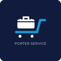 Porter Service Sign Icon vector