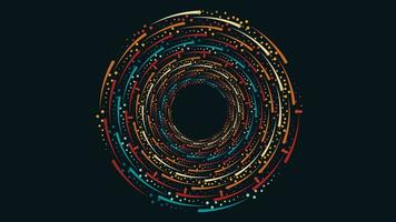 Abstract spiral mandala style simple background. vector