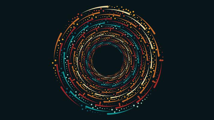 Abstract spiral mandala style simple background.