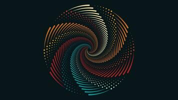 Abstract spiral mandala style simple background. vector