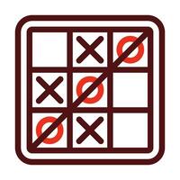 Game Vector Thick Line Two Color Icons For Personal And Commercial Use.