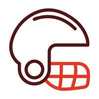 Helmet Vector Thick Line Two Color Icons For Personal And Commercial Use.