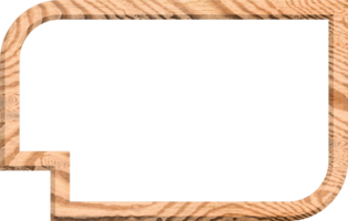 geometric wooden text frame png