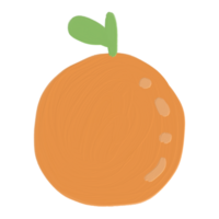 laranja fruta óleo pintura png