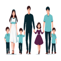 glückliche familienillustration png