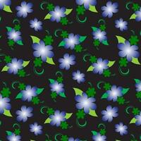 Floral pattern design template vector