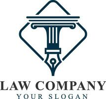 Unique law logo for your company vector