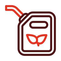Biofuel Vector Thick Line Two Color Icons For Personal And Commercial Use.