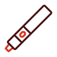 Electronic Cigarette Vector Thick Line Two Color Icons For Personal And Commercial Use.