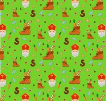 Seamless pattern Saint Nicholas day  Dutch holiday. vector