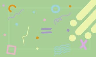 verde resumen antecedentes con vistoso geométrico formas vector