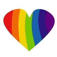 amor símbolo con arco iris colores ilustración vector