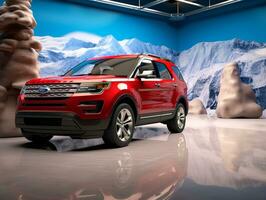 Ford Explorer exhibition. Generative AI photo