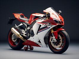 Honda CBR1000RR Fireblade exhibition. Generative AI photo