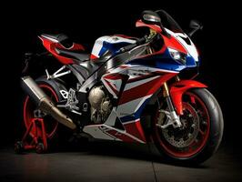 Honda CBR1000RR Fireblade exhibition. Generative AI photo