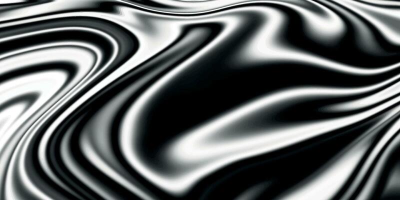 Liquid Abstract Background. Glossy Liquid Acrylic Paint Texture. Silver Chrome Metal Texture with Waves. Liquid Silver Metallic Wavy Elegant. Modern Geometric Liquify Background. Fluid Marble Texture