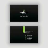 Business Card Horizontal Mockup for My Shop vector